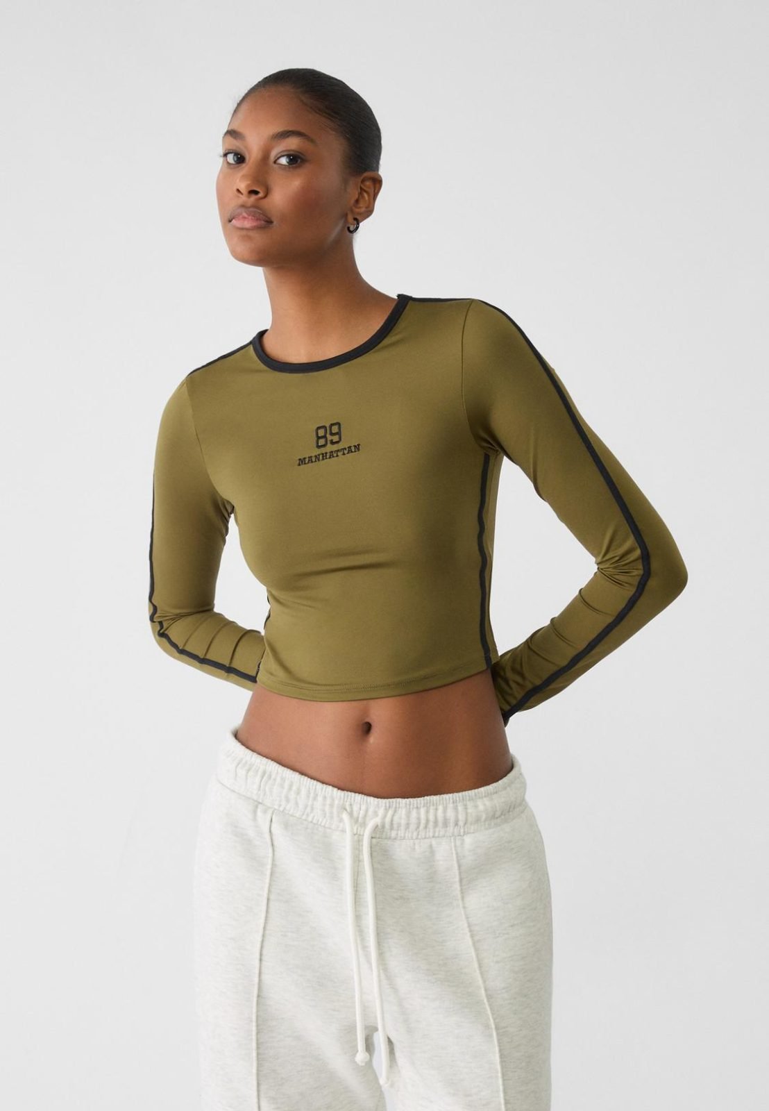 STRIPED PONCHO IN COTTON TOWELLING