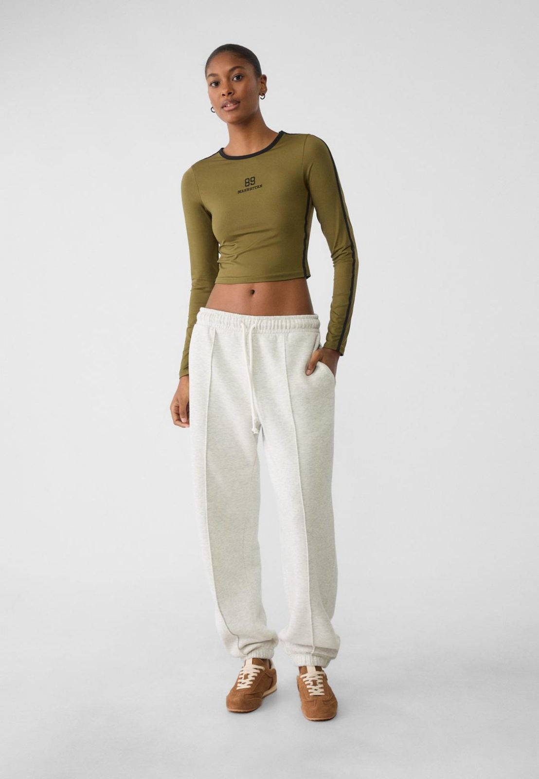 STRIPED PONCHO IN COTTON TOWELLING