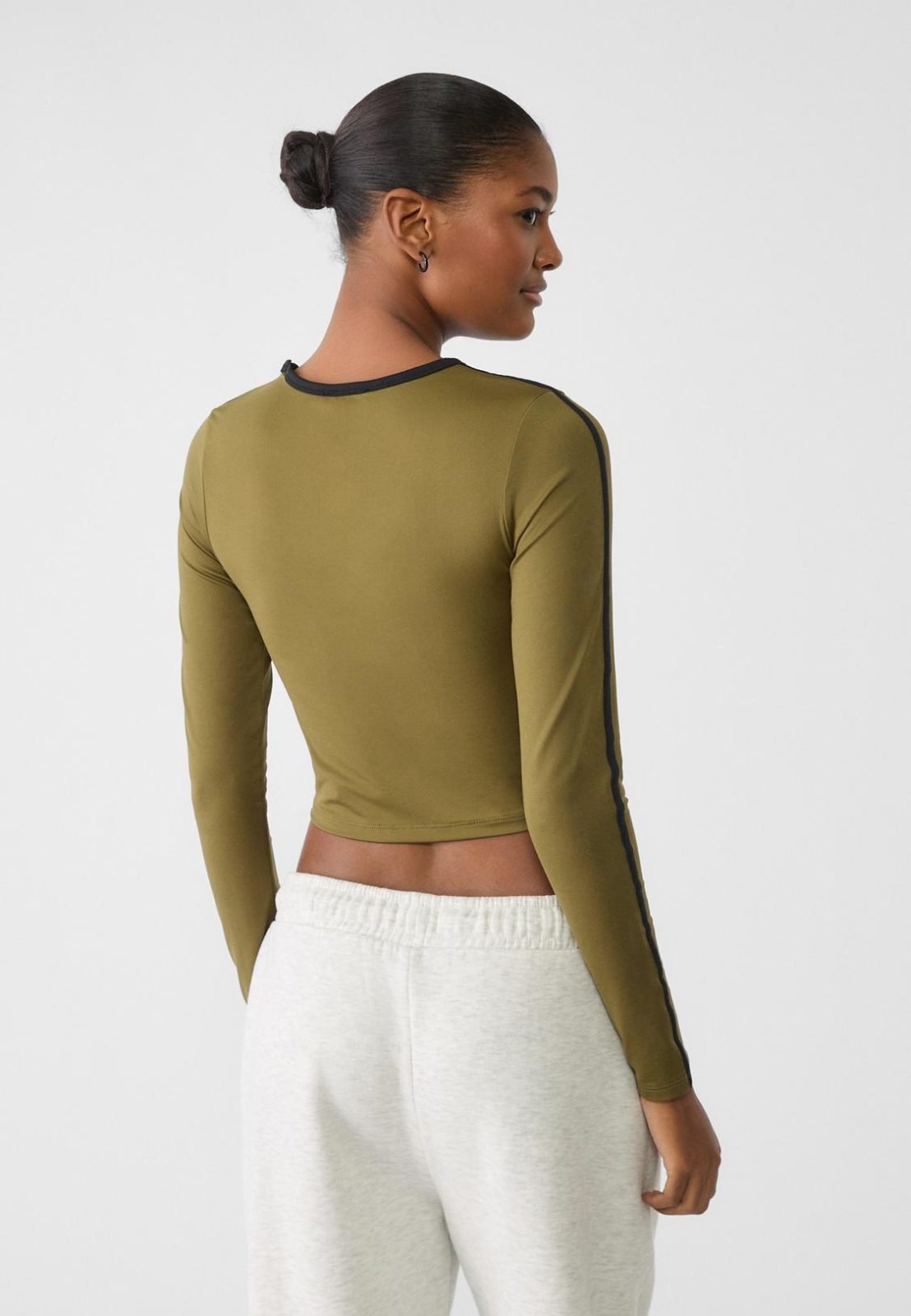 STRIPED PONCHO IN COTTON TOWELLING